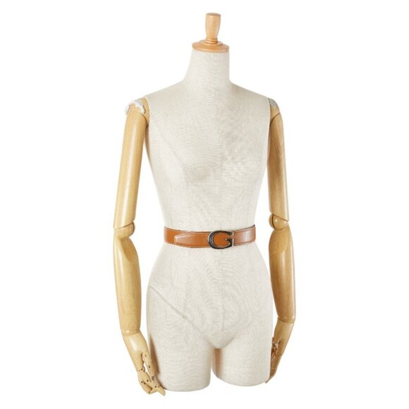 Gucci belt, size: 75 30 036 1406 0956, brown leather, women's, GUCCI